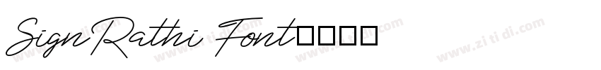 SignRathi Font字体转换